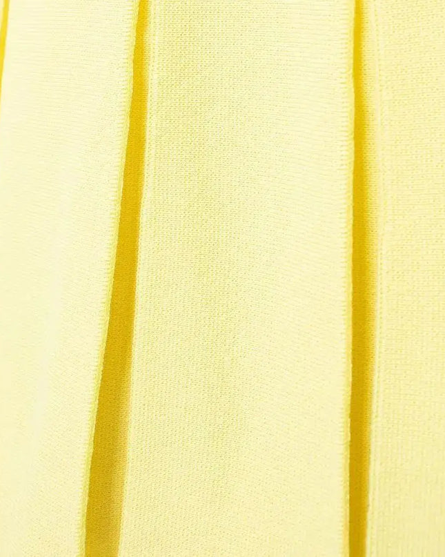 Oranges Strickkleid, Nahaufnahme des Materials