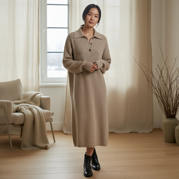 Strickkleid Damen - Beige